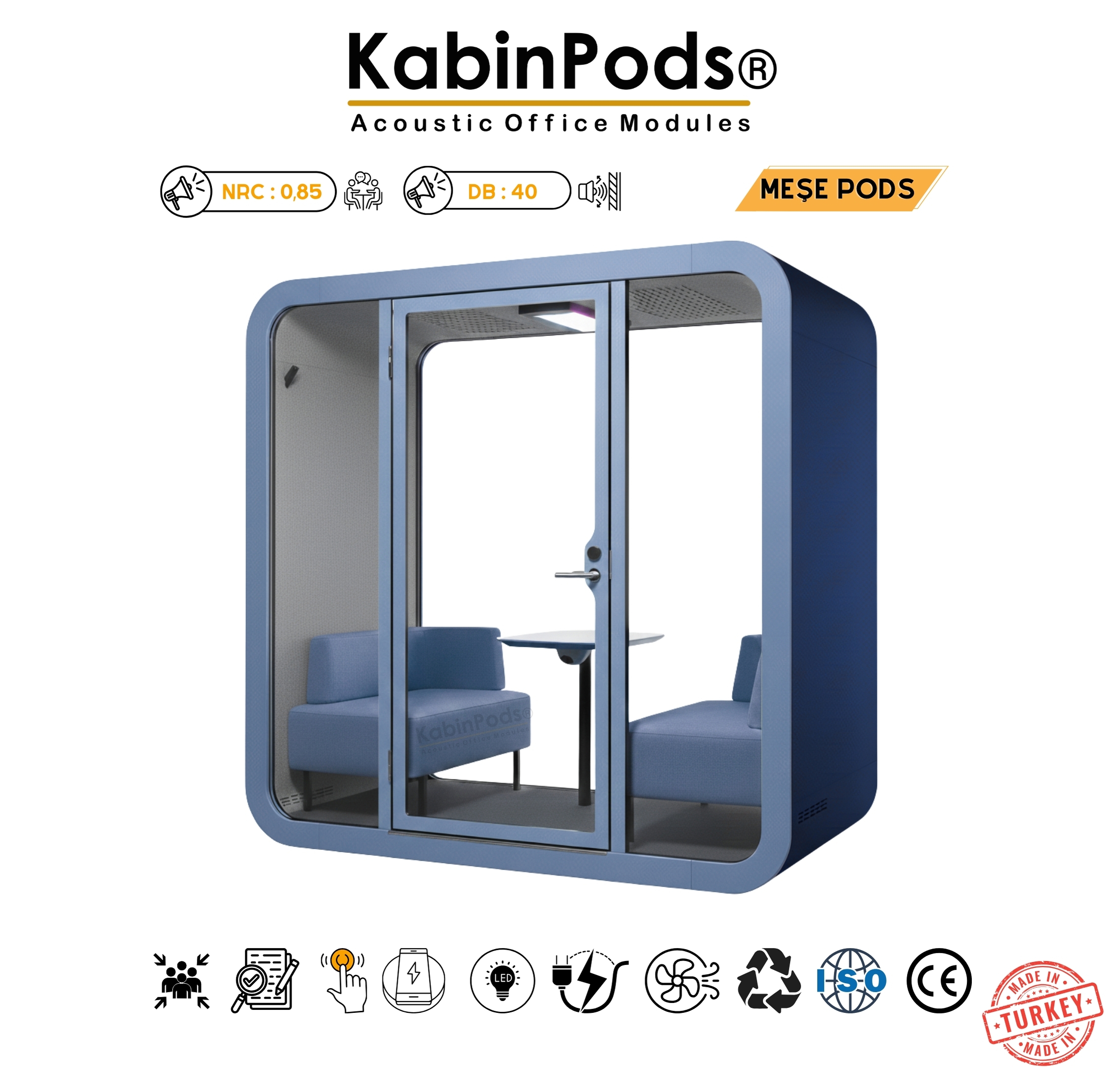 Ofis Kabini 7 - Premium Kalite Ses İzolasyonlu Ofis Telefon Kabini Modelleri ve Özellikleri